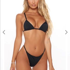 FASHION NOVA Real G 2 piece Teeny Bikini: Size L